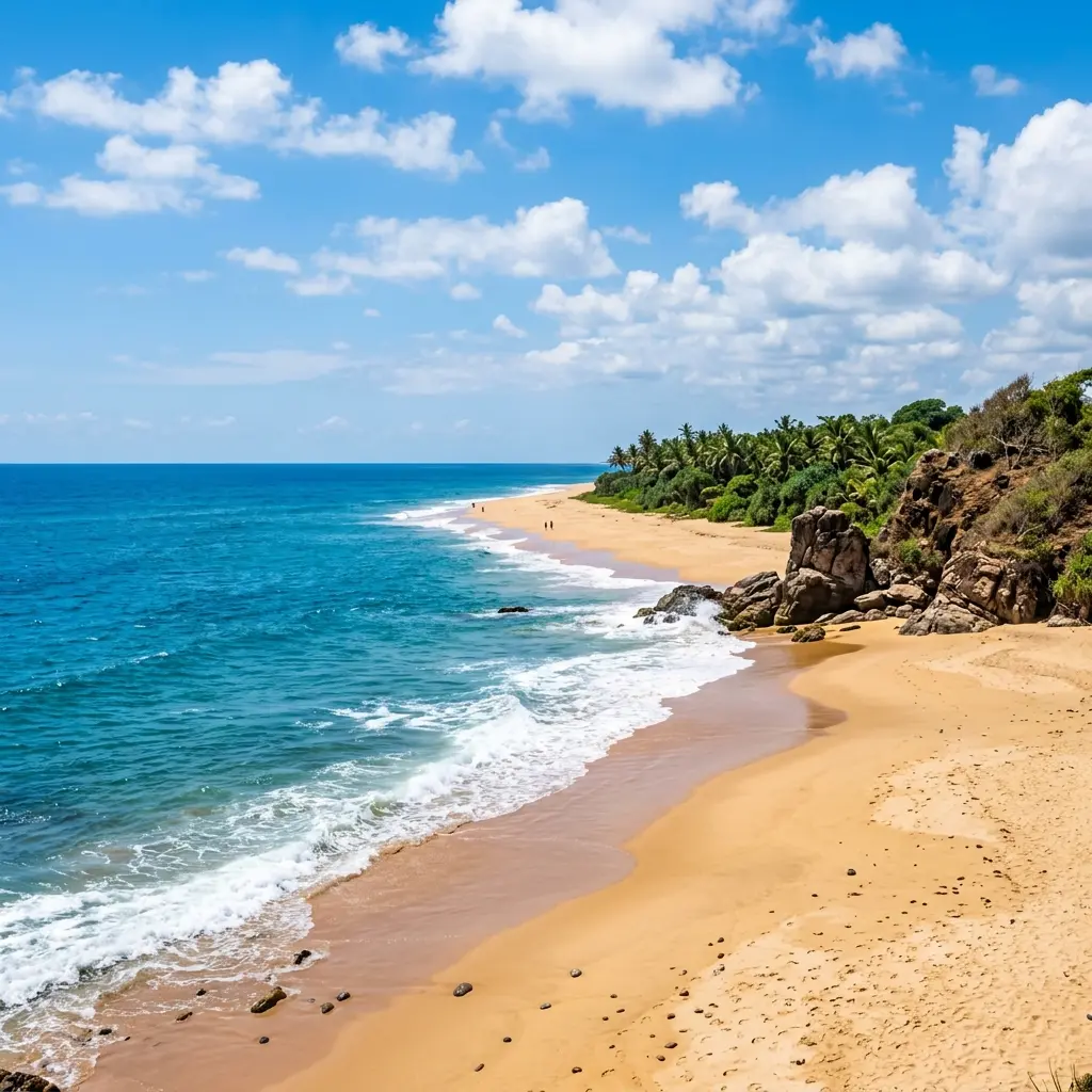 Scenic beach stop
