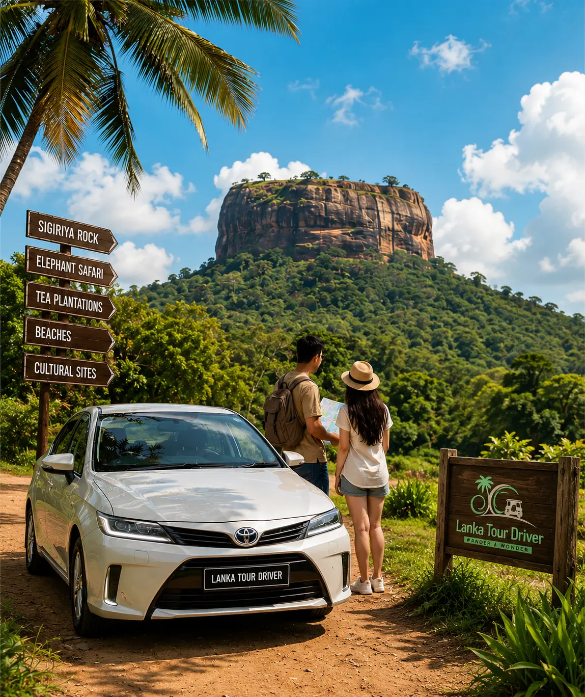 Private tour vehicle and driver in Sri Lanka