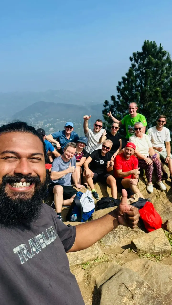 Lush green nature and rainforest scenery in Sri Lanka