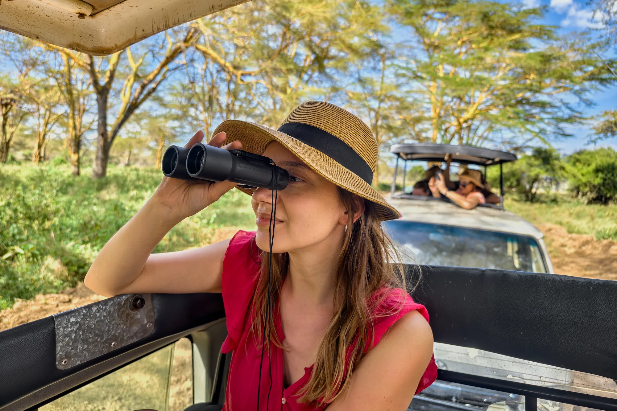 Safari jeep at Kaudulla