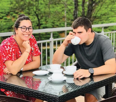 Tasting Tea at Factory