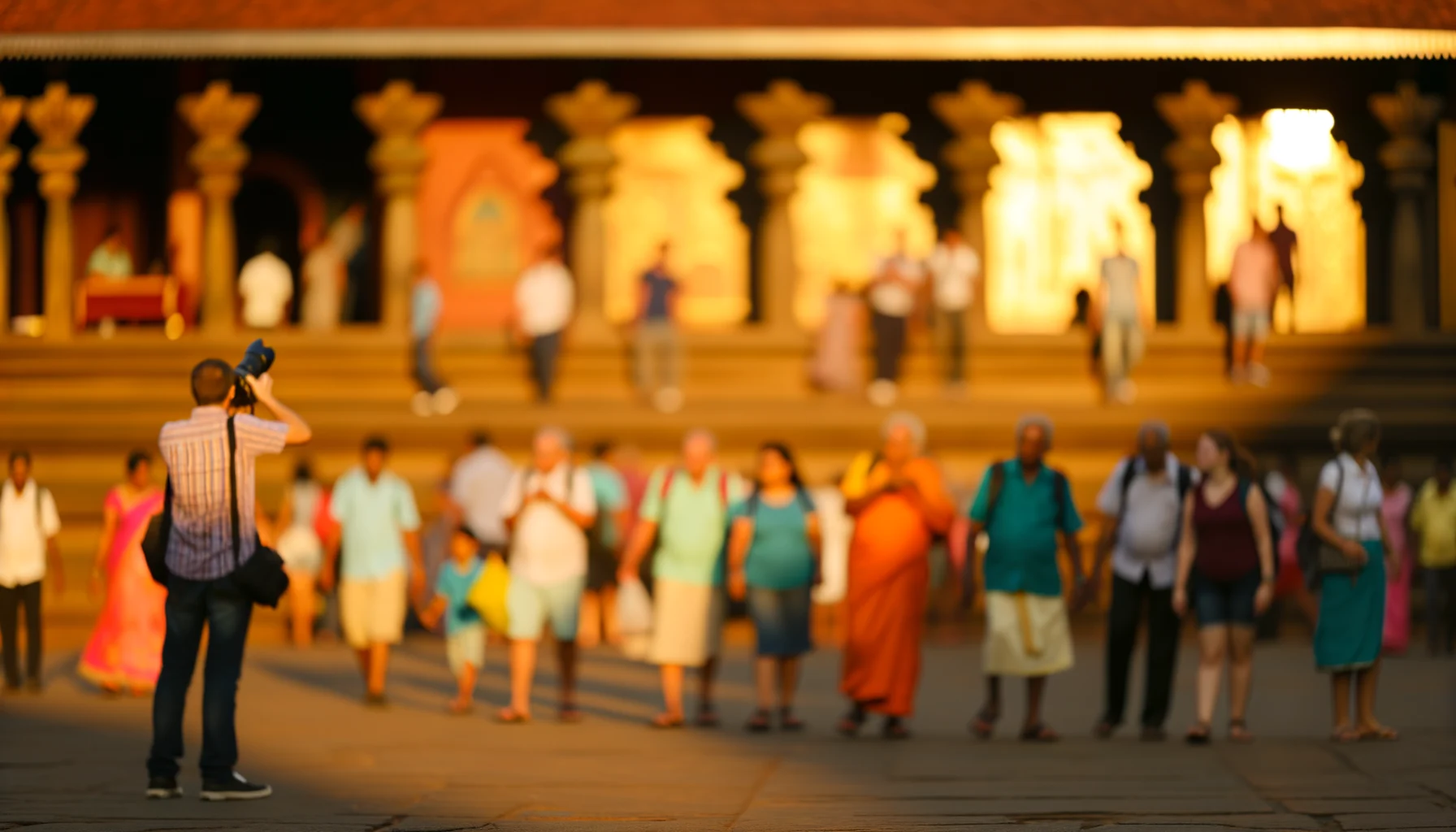 Tourists exploring temple architecture in Colombo with this Sri Lanka travel guide
